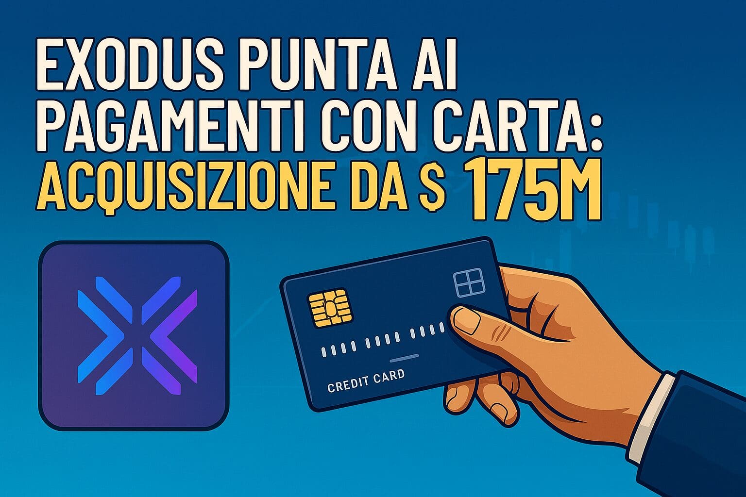 Exodus punta ai pagamenti con carta: Acquisizione da $175M