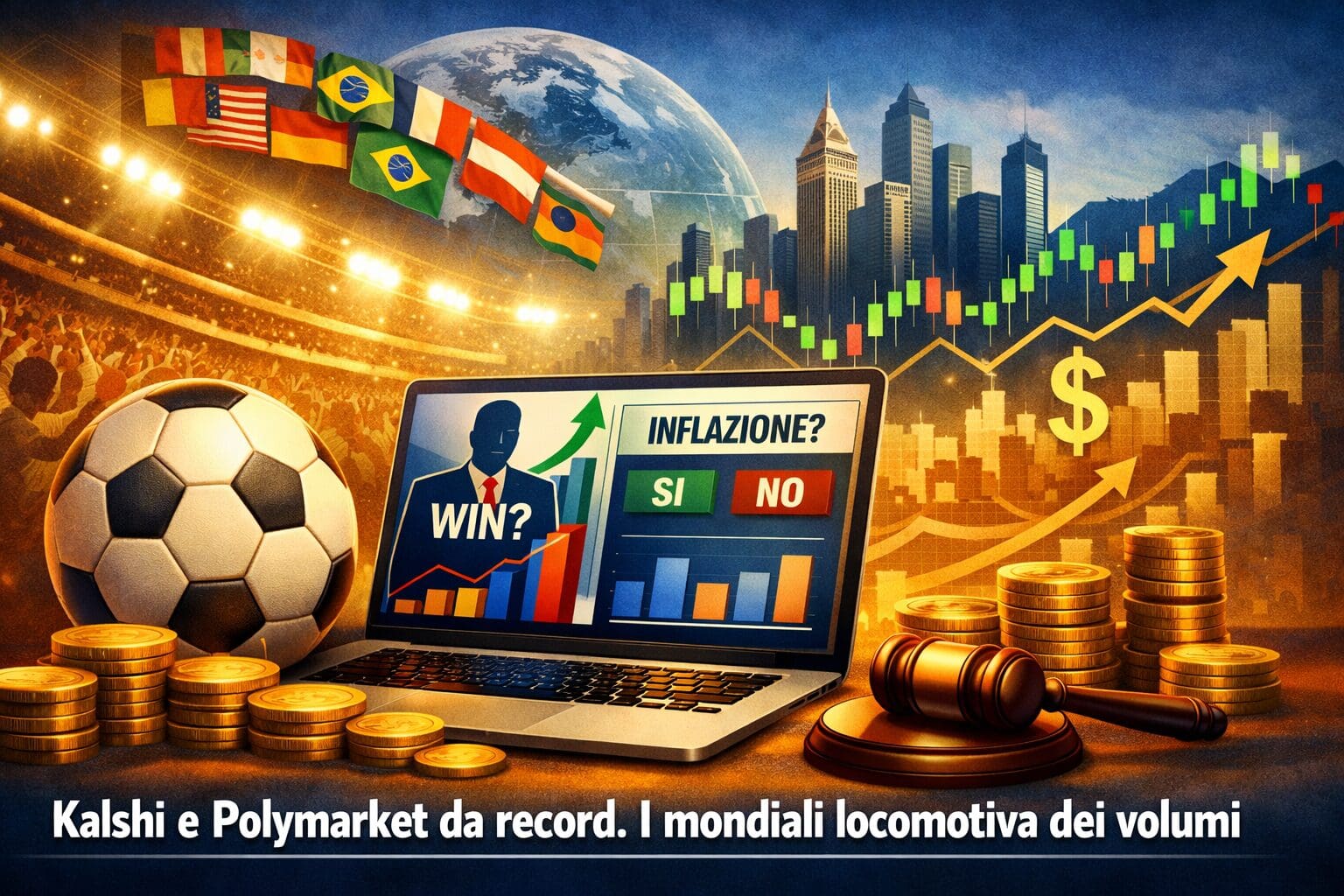 Kalshi e Polymarket da record. I mondiali locomotiva dei volumi