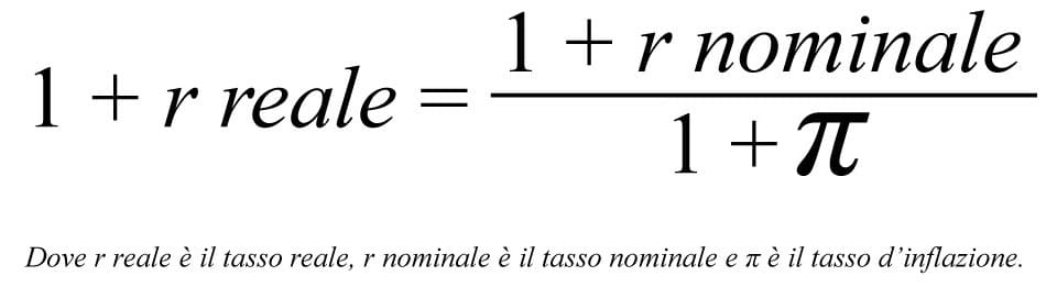 Cos'è il tasso reale