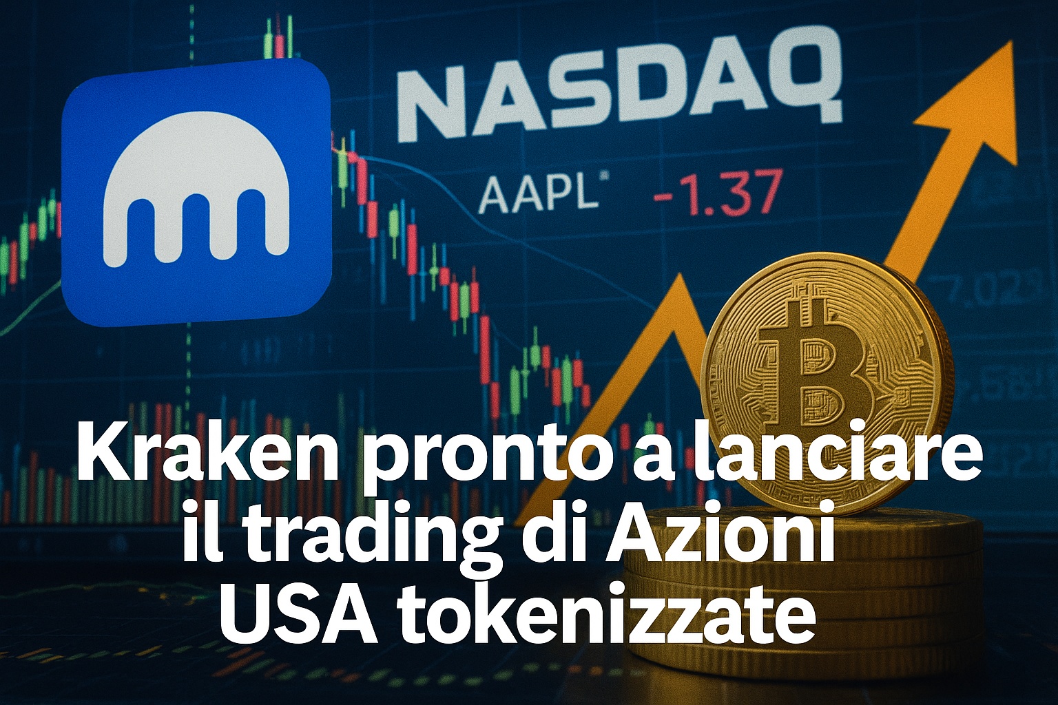 Kraken pronto a lanciare il trading di Azioni USA tokenizzate