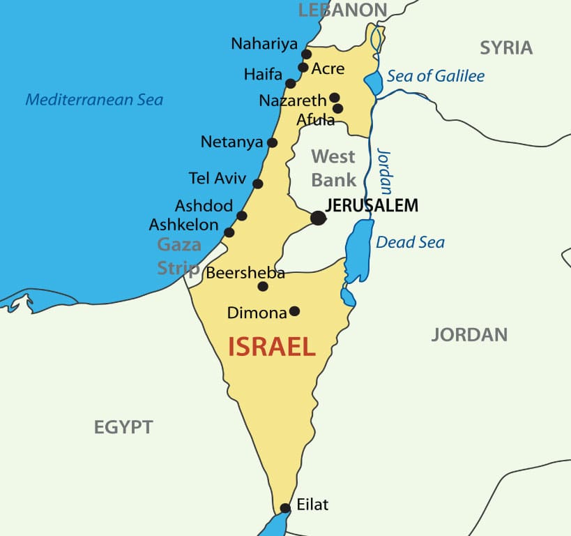 Mappa Israele