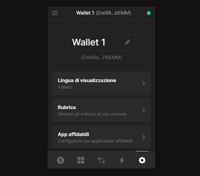 Collegare Phantom wallet a una DApp