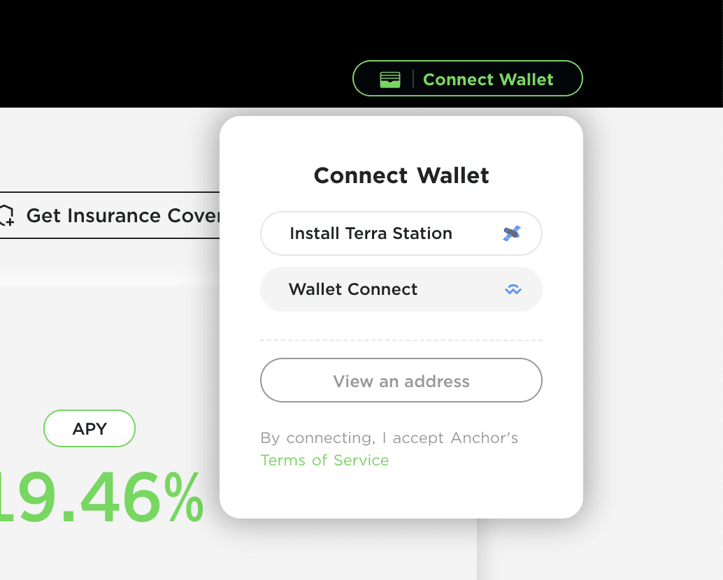 Connettere il wallet
