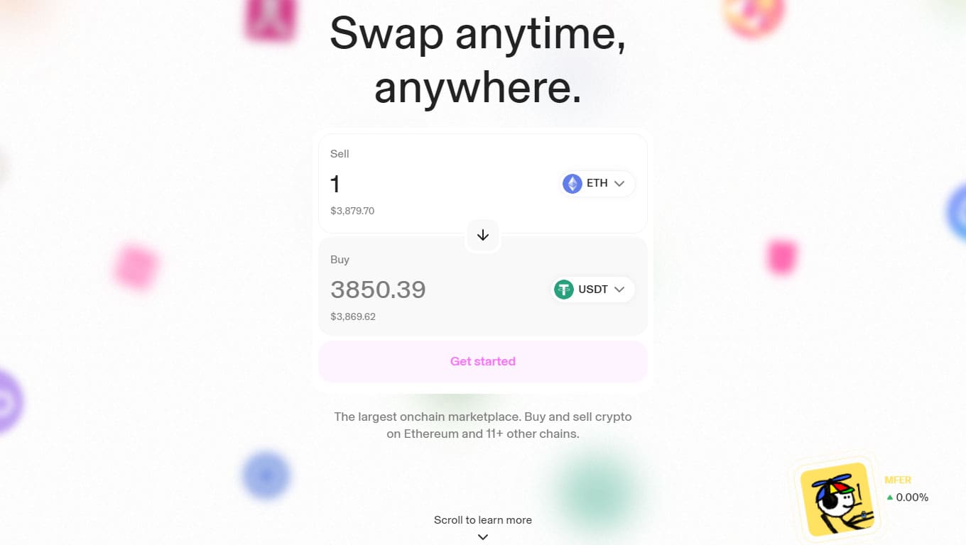 Uniswap swap crypto