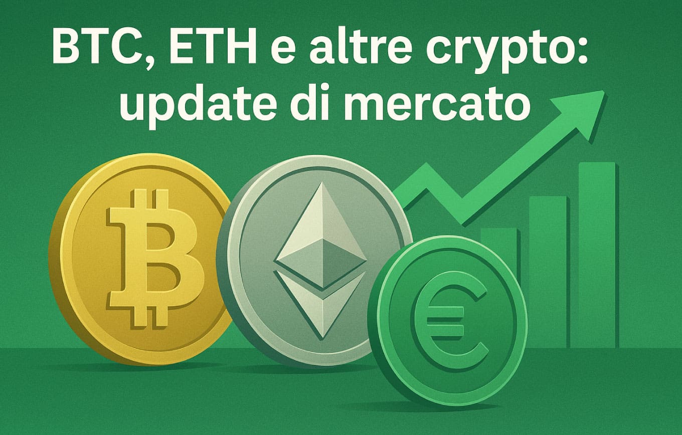 BTC, ETH e altre crypto: update di mercato