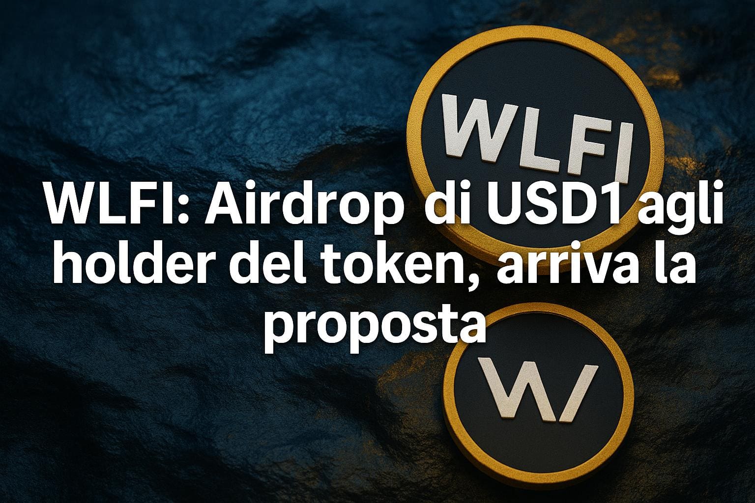 WLFI: Airdrop di USD1 agli holder del token, arriva la proposta