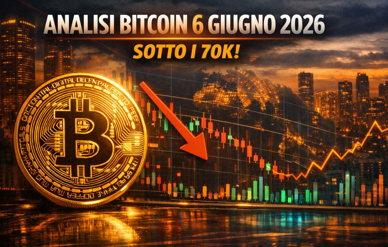 Analisi bitcoin 6 giugno 2026