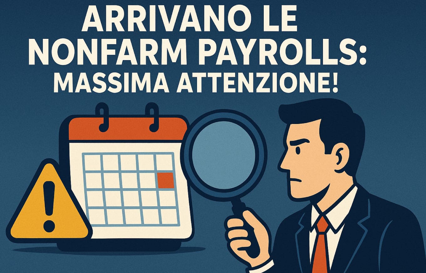 Arrivano le Nonfarm Payrolls: massima attenzione!