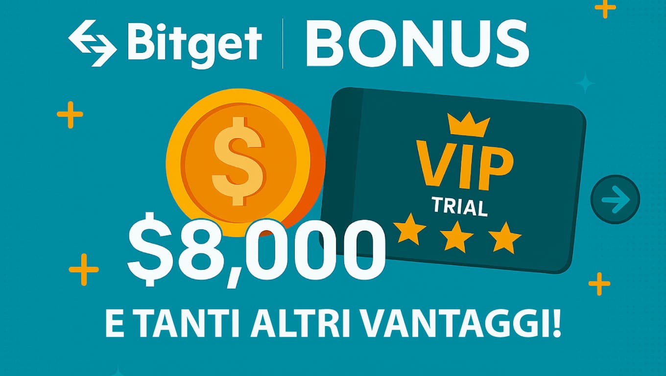 Bitget bonus: fino a 8.000$ per te!