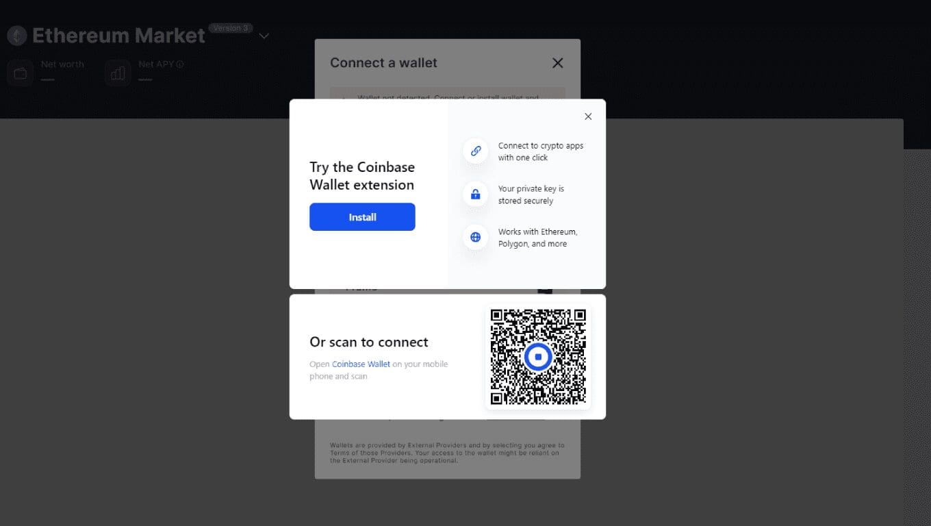 How to connect Coinbase Wallet to a DApp