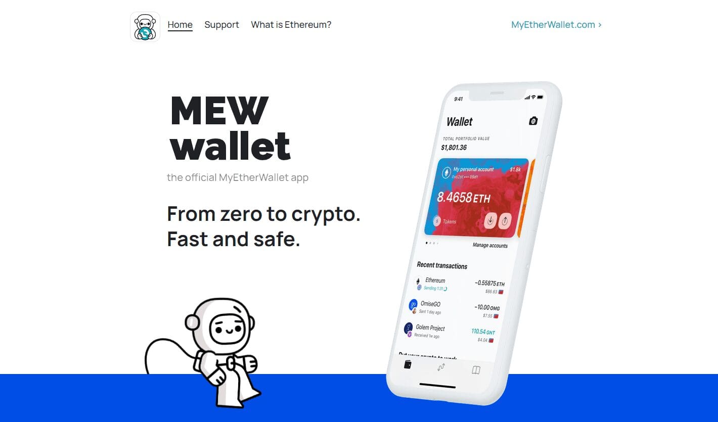 MEW Wallet Mobile app