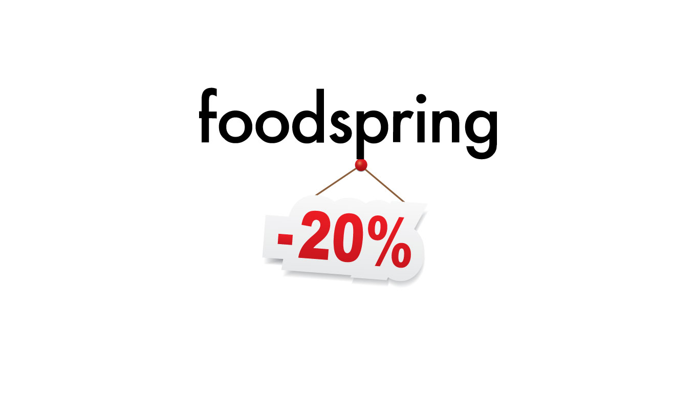 SUPER PROMO FOODSPRING: sconto 20% e cashback BTC