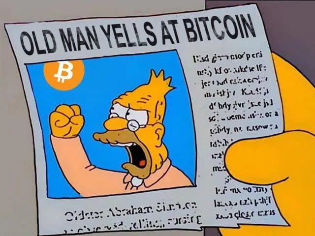 Meme Simpsons bitcoin