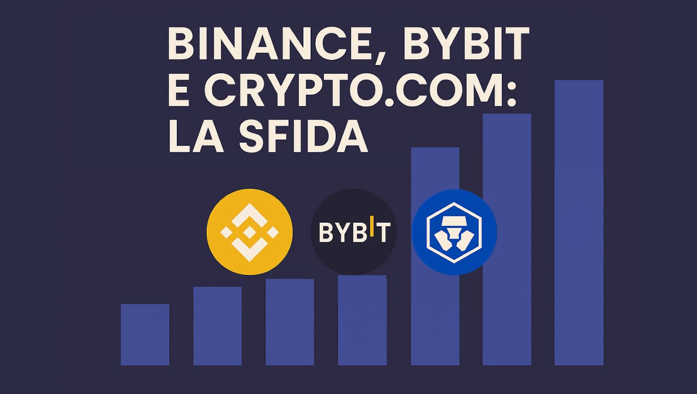 Binance, Bybit e Crypto.com: la sfida
