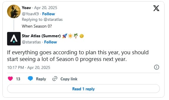 star atlas tweet