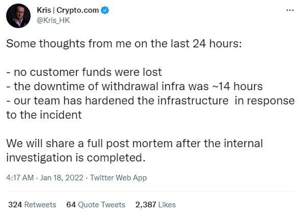 Crypto.com: attacco o problemi tecnici? le voci dell'azienda