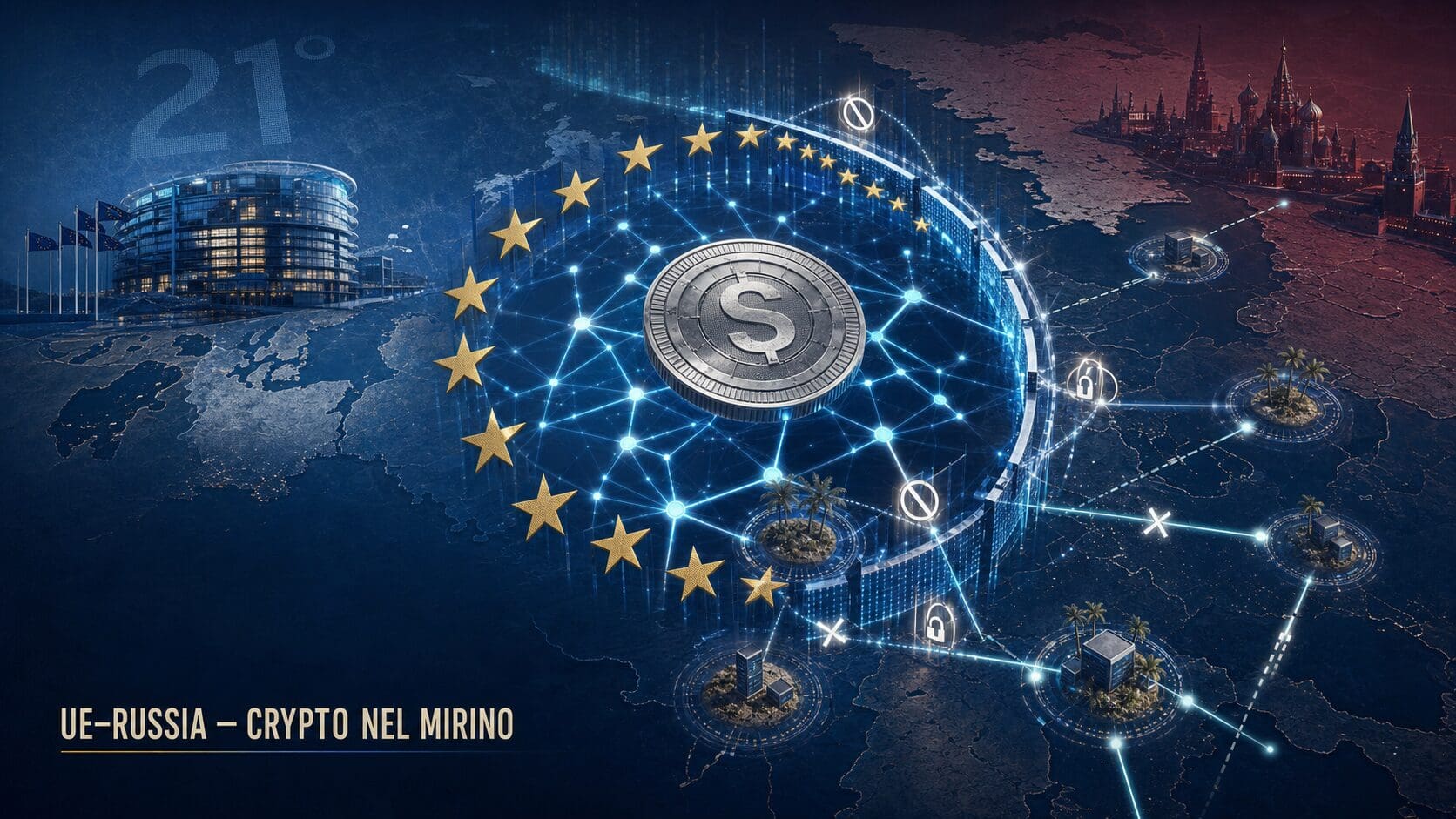 Ue vs Russia: le crypto sempre più al centro delle sanzioni