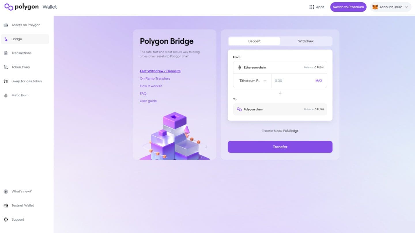 Bridge Polygon Ethereum